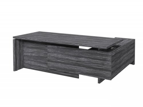 Стол с опорной тумбой FB-121L.DD Древесина Графит Стол с опорной тумбой FB-121L.DD Древесина Графит