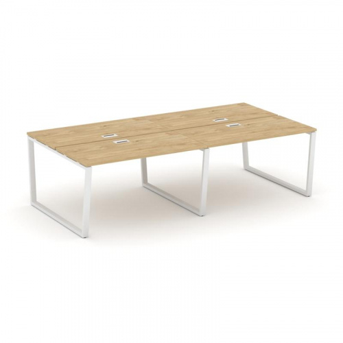 Style Project Рабочая станция 2-х сторон. SN-6T2.DRS-033 Акация Лорка/Металл Антрацит/Заглушка Пласт фото 3