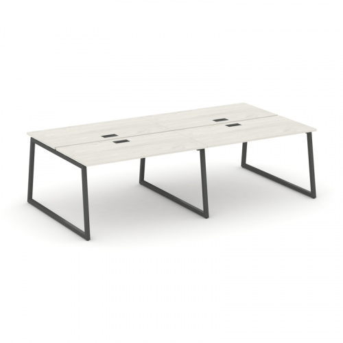 Style Project Рабочая станция 2-х сторон. SN-4T1.DRS-042 Акация Лорка/Металл Антрацит/Заглушка Пласт фото 9