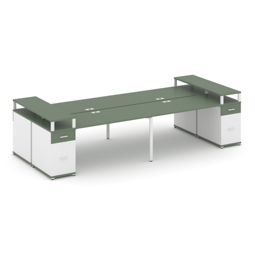 Бенч-система на 4 места с 2 опорными тумбами Concept CN.DRS-447 фото 5