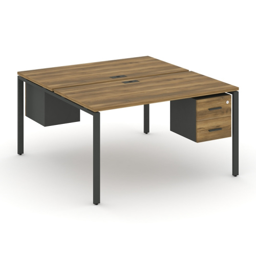 Бенч-система на 2 места с подвесными тумбами Concept CN.DRS-115