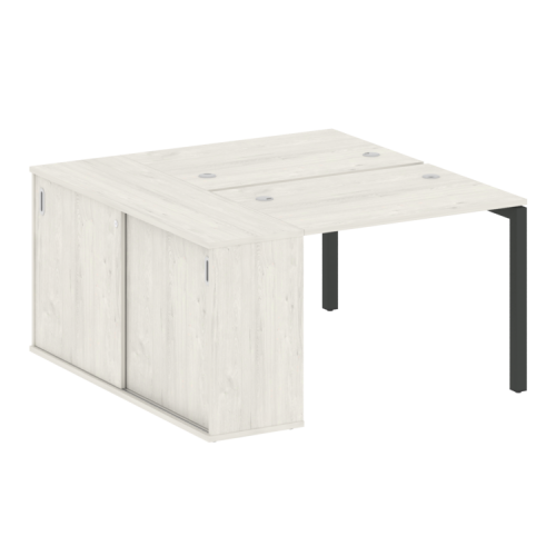 Бенч-система с шкафом-купе на П-обр. м/к Metal System Quattro 50БП.РС-СШК-1.1 фото 5