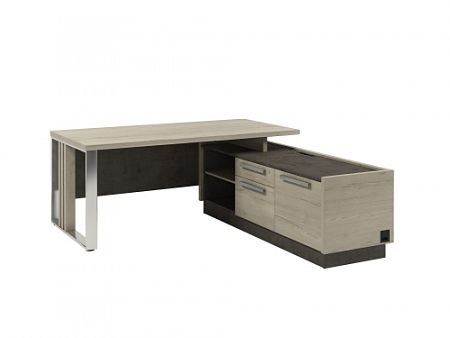 Стол для руководителя с опорной тумбой Z-418ПР.1000 с блоком розеток