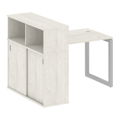 Стол офисный с шкафом-купе на О-обр. м/к Metal System Quattro 50БО.РС-СШК-3.1 фото 12