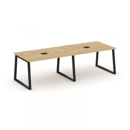 Style Project Стол переговорный SN-6T1.SPRG-013 Акация Лорка/Металл Антрацит/Заглушка Металл Антраци фото 3 Style Project Стол переговорный SN-6T1.SPRG-013 Акация Лорка/Металл Антрацит/Заглушка Металл Антраци фото 3