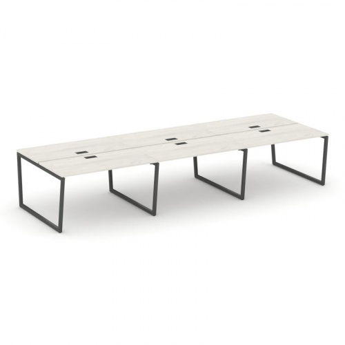 Style Project Рабочая станция 2-х сторон. SN-4T2.DRS-081 Акация Лорка/Металл Антрацит/Заглушка Пласт фото 24