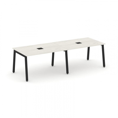 Style Project Стол переговорный SN-5A.SPRG-012 Дуб Табак/Металл Белый 2360*980*750 фото 2