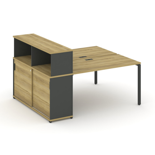 Бенч-система с опорным шкафом-купе с надставкой Concept CN.DRS-239 фото 4