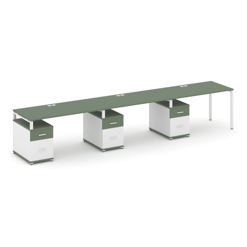 Бенч-система на 3 места с 3 опорными тумбами Concept CN.ORS-347 фото 5