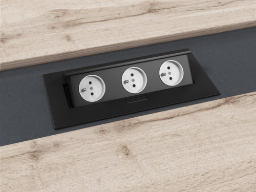 Центральная вставка стола переговора с блоком розеток Т-112