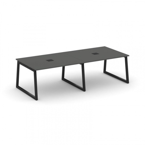 Style Project Стол переговорный SN-5T1.SPRG-043 Акация Лорка/Металл Антрацит/Заглушка Металл Антраци фото 6