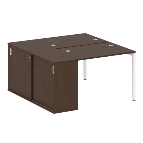 Бенч-система с шкафом-купе на П-обр. м/к Metal System Quattro 40БП.РС-СШК-1.1 фото 5