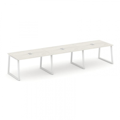 Style Project Стол переговорный SN-6T1.SPRG-023 Акация Лорка/Металл Антрацит/Заглушка Металл Антраци фото 14