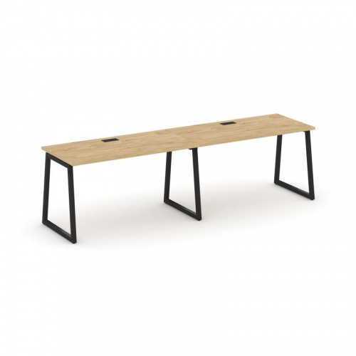 Style Project Рабочая станция 1 сторон. SN-4T1.ORS-023 Акация Лорка/Металл Антрацит/Заглушка Пластик