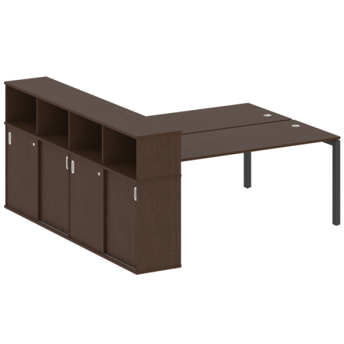 Бенч-система с шкафом-купе на П-обр. м/к Metal System Quattro 50БП.РС-СШК-4.5 фото 12