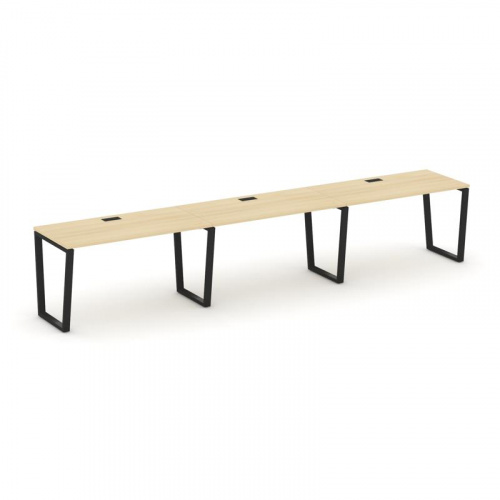 Style Project Рабочая станция 1 сторон. SN-6T2.ORS-042 Акация Лорка/Металл Антрацит/Заглушка Пластик фото 4