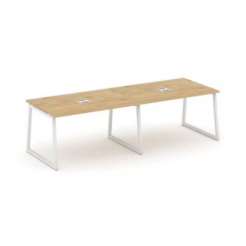 Style Project Стол переговорный SN-4T1.SPRG-014 Акация Лорка/Металл Антрацит/Заглушка Металл Антраци Style Project Стол переговорный SN-4T1.SPRG-014 Акация Лорка/Металл Антрацит/Заглушка Металл Антраци