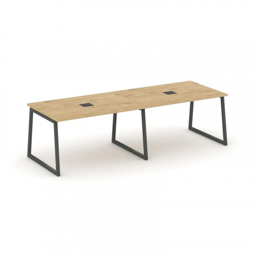 Style Project Стол переговорный SN-4T1.SPRG-014 Акация Лорка/Металл Антрацит/Заглушка Металл Антраци фото 5 Style Project Стол переговорный SN-4T1.SPRG-014 Акация Лорка/Металл Антрацит/Заглушка Металл Антраци фото 5