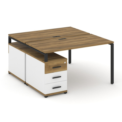 Бенч-система на 2 места с опорной тумбой Concept CN.DRS-303 фото 7