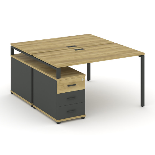 Бенч-система на 2 места с опорной тумбой Concept CN.DRS-301 фото 4