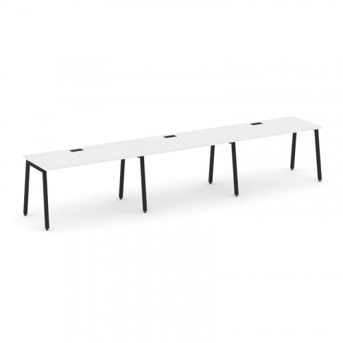 Style Project Рабочая станция 1 сторон. SN-4A.ORS-052 Тиквуд Светлый/Металл Белый 3540*800*750 фото 4