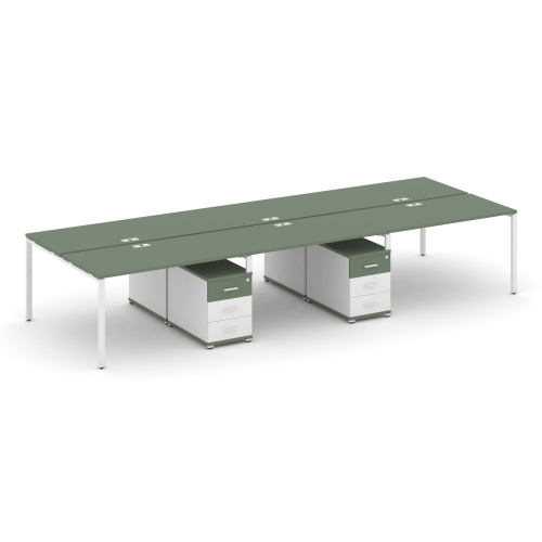 Бенч-система на 6 мест с 2 опорными тумбами Concept CN.DRS-342 фото 5