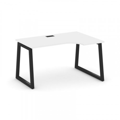 Style Project Стол рабочий эргоном. SN-5T1.SPA-001(R) Акация Лорка/Металл Антрацит/Заглушка Пластик фото 4