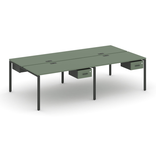 Бенч-система на 4 места с подвесными тумбами Concept CN.DRS-129 фото 2