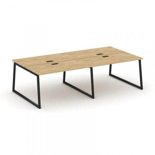 Style Project Рабочая станция 2-х сторон. SN-4T1.DRS-042 Акация Лорка/Металл Антрацит/Заглушка Пласт