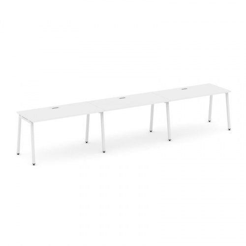 Style Project Рабочая станция 1 сторон. SN-4A.ORS-052 Тиквуд Светлый/Металл Белый 3540*800*750 фото 17