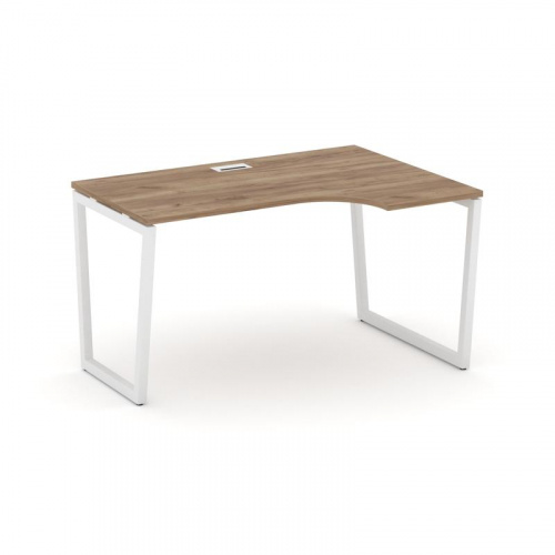 Style Project Стол рабочий эргоном. SN-4T2.SPA-002(R) Акация Лорка/Металл Антрацит/Заглушка Пластик фото 10