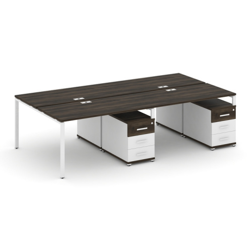 Бенч-система на 4 места с 2 опорными тумбами Concept CN.DRS-319 фото 10