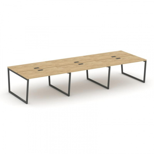 Style Project Рабочая станция 2-х сторон. SN-4T2.DRS-081 Акация Лорка/Металл Антрацит/Заглушка Пласт фото 22