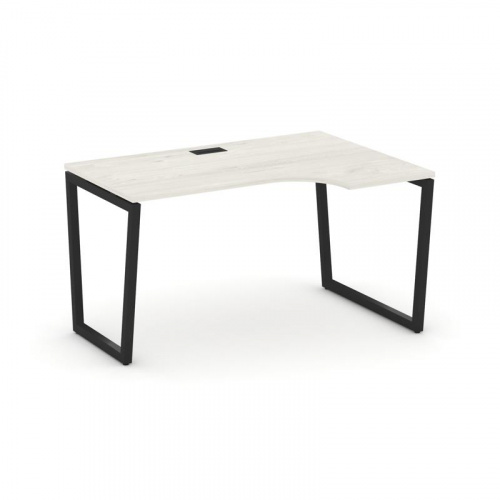 Style Project Стол рабочий эргоном. SN-4T2.SPA-002(R) Акация Лорка/Металл Антрацит/Заглушка Пластик фото 8