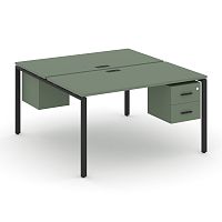 Бенч-система на 2 места с подвесными тумбами Concept CN.DRS-114