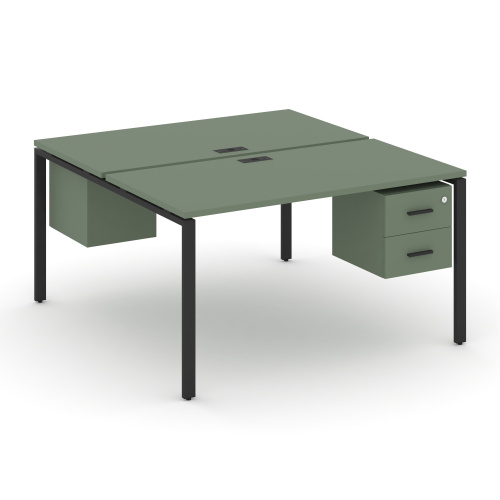 Бенч-система на 2 места с подвесными тумбами Concept CN.DRS-114