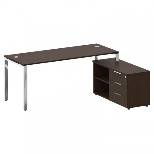 Стол руководителя с тумбой Metal System Direct БГ.СРТ-5.7 (R) фото 2