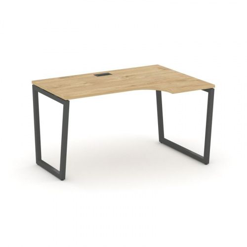 Style Project Стол рабочий эргоном. SN-4T2.SPA-002(R) Акация Лорка/Металл Антрацит/Заглушка Пластик фото 22