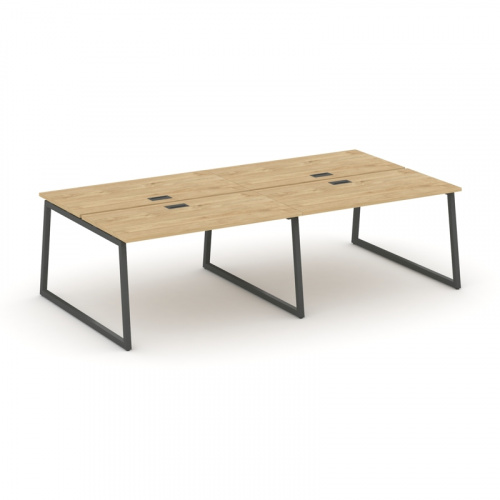 Style Project Рабочая станция 2-х сторон. SN-4T1.DRS-042 Акация Лорка/Металл Антрацит/Заглушка Пласт фото 11