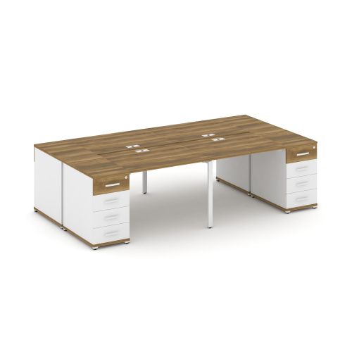 Бенч-система на 4 места с 2 опорными тумбами Concept CN.DRS-425 фото 8