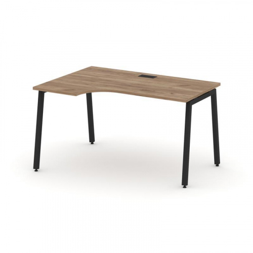 Style Project Стол рабочий эргоном. SN-4A.SPA-021(L) Антрацит/Металл Антрацит 1380*800/980*750 фото 4