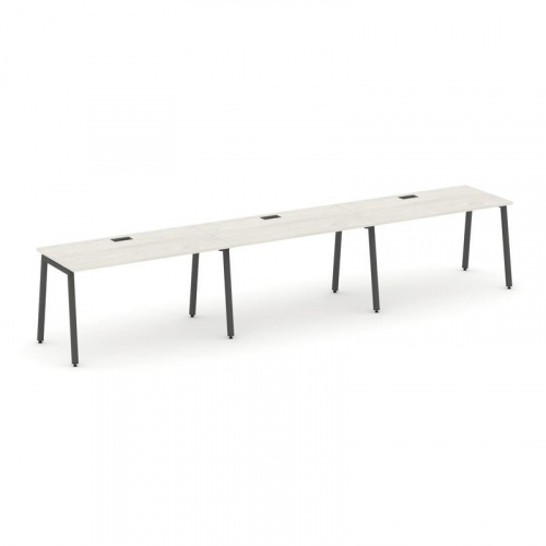 Style Project Рабочая станция 1 сторон. SN-4A.ORS-052 Тиквуд Светлый/Металл Белый 3540*800*750 фото 19