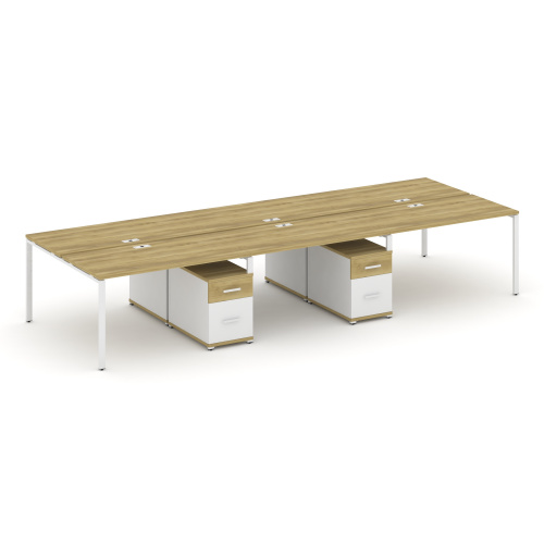 Бенч-система на 6 мест с 2 опорными тумбами Concept CN.DRS-347 фото 11