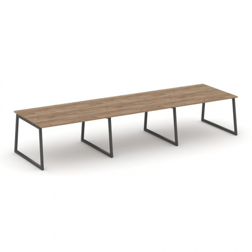 Style Project Стол переговорный SN-4T1.SPRG-054.3 Акация Лорка/Металл Антрацит 4740*1180*750 фото 23