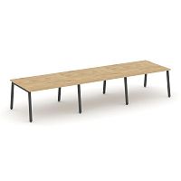 Style Project Стол переговорный SN-6A.SPRG-053.3 Тиквуд Светлый/Металл Антрацит 4140*1180*750