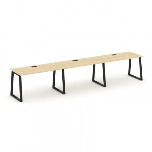 Style Project Рабочая станция 1 сторон. SN-6T1.ORS-031 Акация Лорка/Металл Антрацит/Заглушка Пластик фото 6