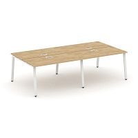 Style Project Рабочая станция 2-х сторон. SN-6A.DRS-053 Тиквуд Светлый/Металл Белый 2760*1632*750