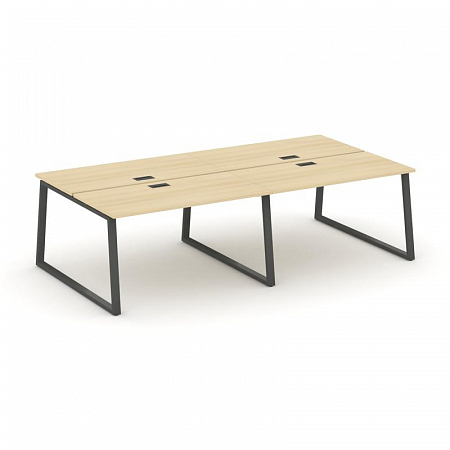 Style Project Рабочая станция 2-х сторон. SN-6T1.DRS-052 Акация Лорка/Металл Антрацит/Заглушка Пласт