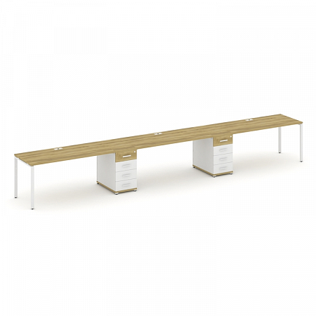 Бенч-система на 3 места с 2 опорными тумбами Concept CN.ORS-436