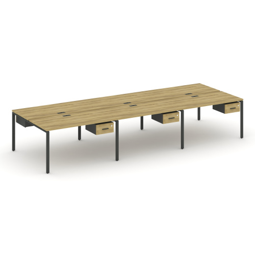 Бенч-система на 6 мест с подвесными тумбами Concept CN.DRS-150 фото 4